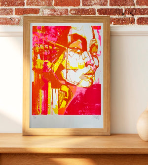 Original A3 Risograph Print “Transparent IV, N°3” – 3-Color Handmade Riso Art